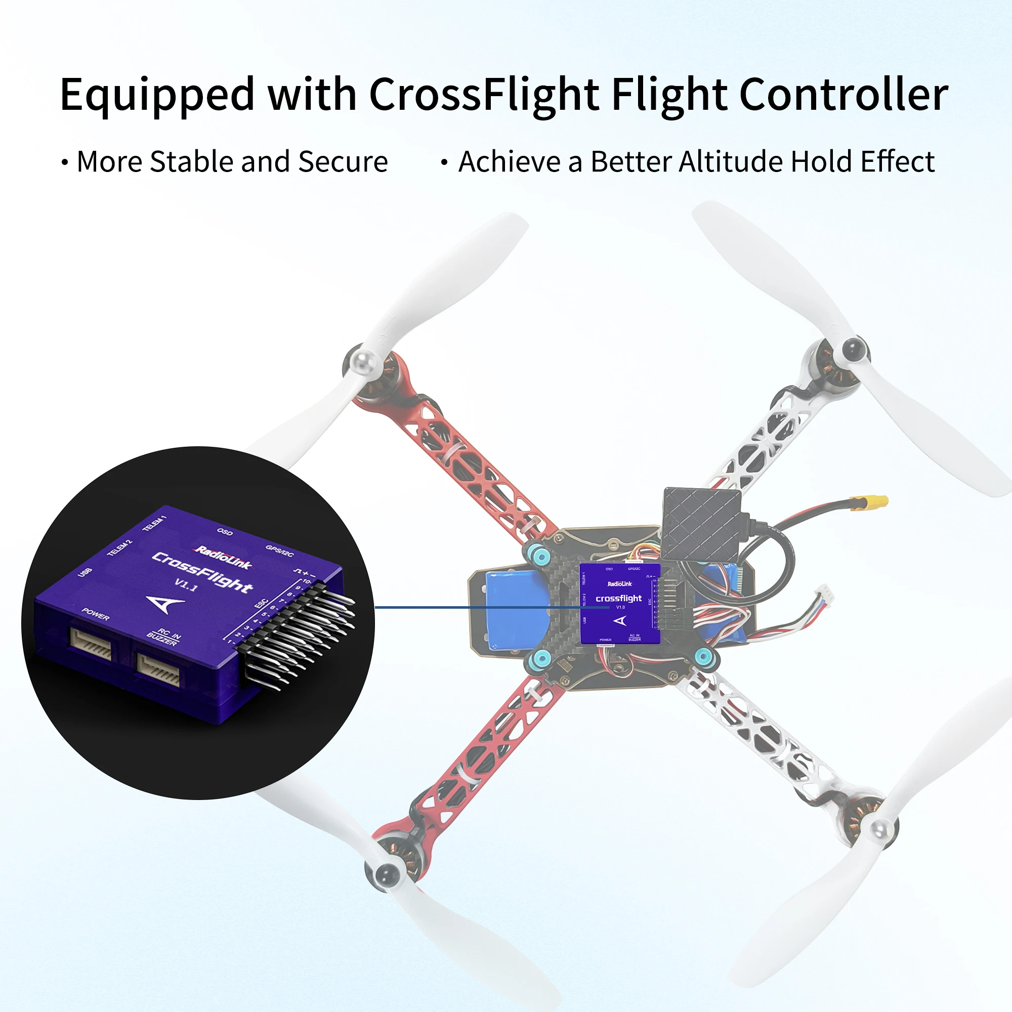 Radiolink F330 Drone Quadcopter PNP RTF(T8FB+Crossflight FC+TS100GPS) dla elektronicznego projektu Wsparcie konkurencji Redevelopment