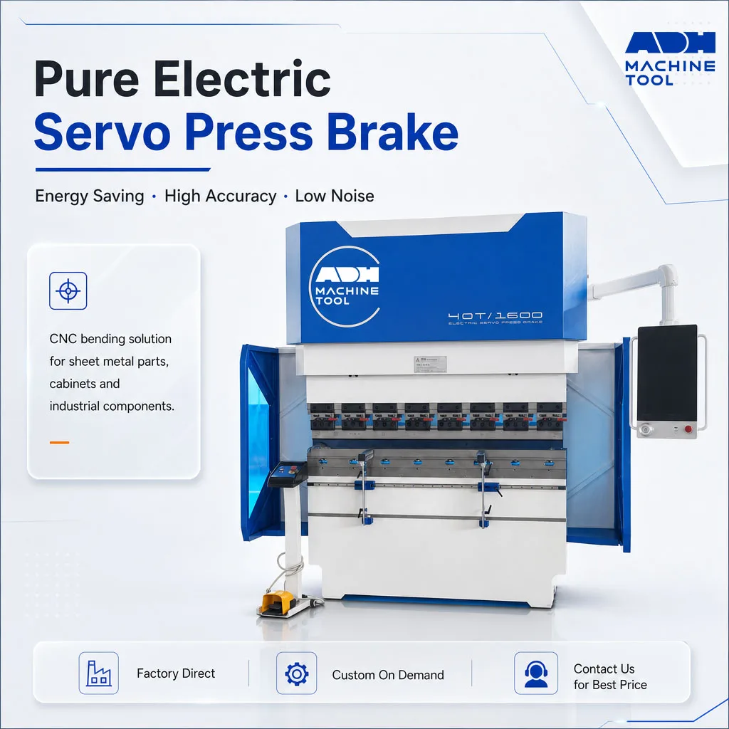 40 Ton Pure Electric Servo Press Brake CNC Sheet Metal Bending Machine 1300mm for Enclosure Manufacturing