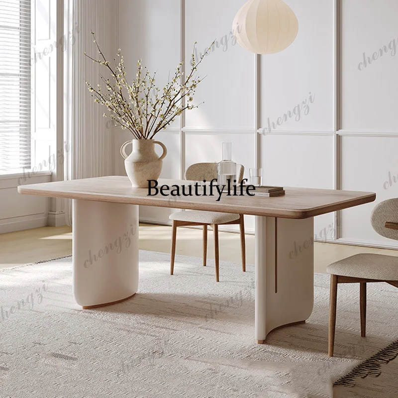 

P182 Minimalist Italian Table Elegant Unique Luxury Modern Dining Table Premium Beauty Tavolo Rotondo Pranzo Dining Room Furnitu