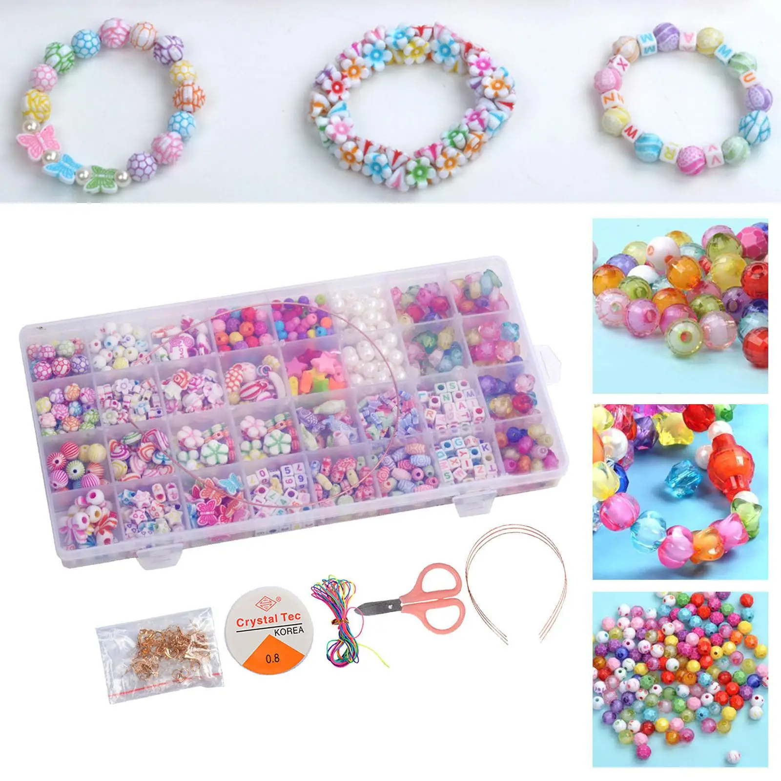 Glass Beads Assorted Small Beads for Jewelry Making and Craft