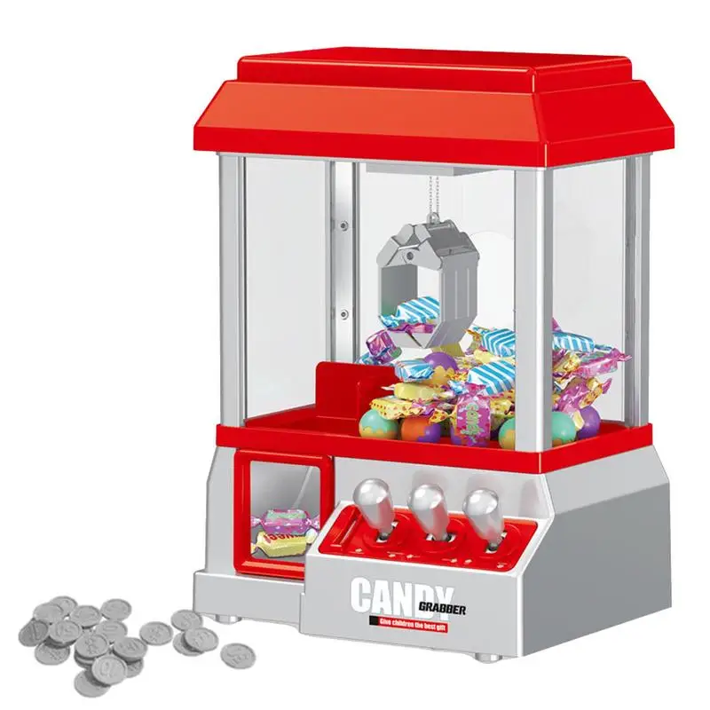 

Toy Claw Machine Retro Claw Machine Arcade Game Electronic Prize Dispenser Toy With Arcade Music And 24 Game CoinsParty Game For