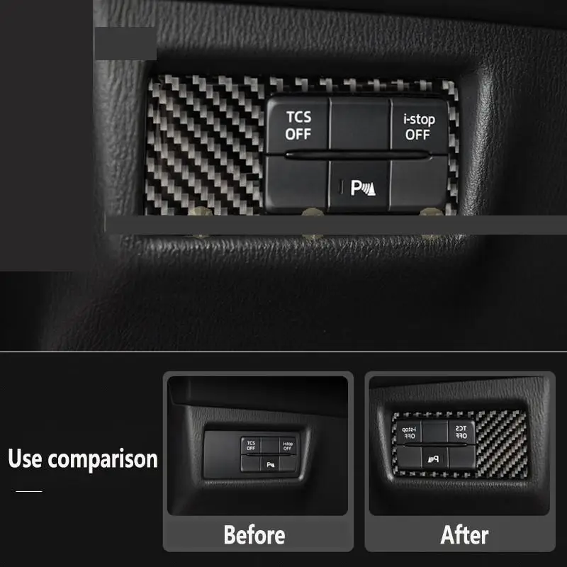 For Audi Q4 e-tron 2022-2023 Car interior carbon fibre Film 5D PET Center console Anti scratch resist film Accessories refit PPF