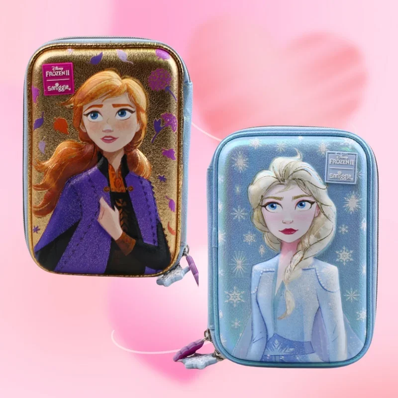 Oryginalny piórnik Australia Smiggle do szkoły podstawowej piórnik dla dzieci Disney Elsa Anna piórnik z kreskówek o dużej pojemności