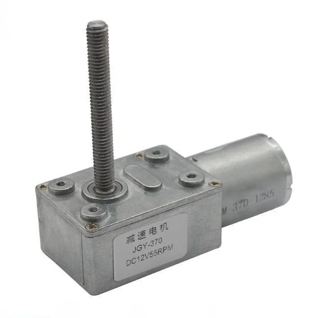 

Jgy370 High Torque Motor Self-locking Force Strong Wheel Worm M6 Threaded Shaft 12v24v DC Reduction Motor