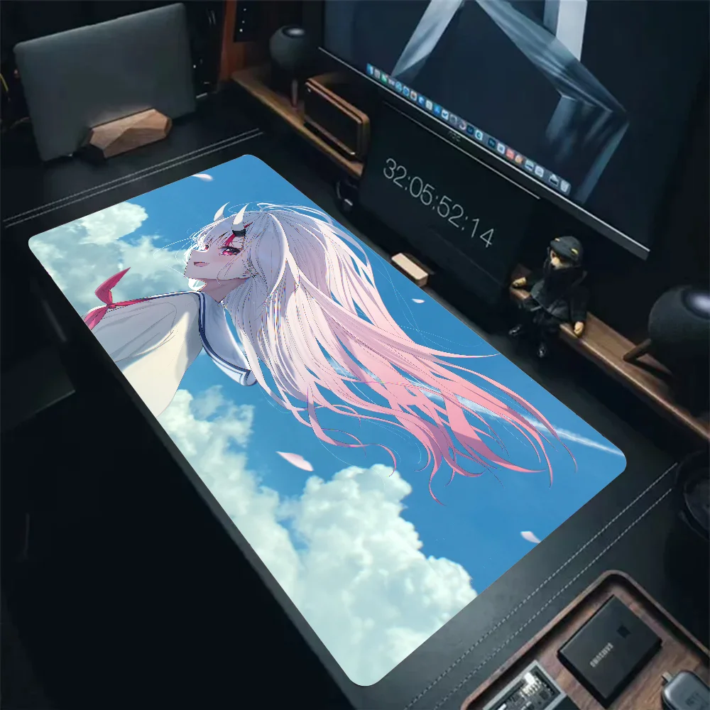 Nakiri Ayame Hololive Anime Girl Mousepad Mouse Mat Desk Mat With Pad Gaming Accessories Prime Gaming XXL Keyboard Pad