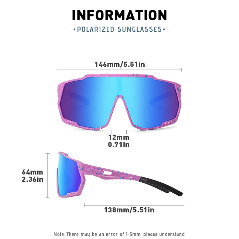 KIZN 2025 جديد الاستقطاب الرياضة قصر النظر النظارات الشمسية TR90 إطار الرجال نظارات نسائية المشي لمسافات طويلة في الهواء الطلق وصفة طبية نظارات -0.50 إلى -10