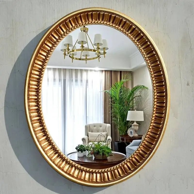 Oval Bathroom Mirror Wall Mounted Vanity Mirror for Bathroom Dressing Makeup Anti Fog Modern Bathroom Decor Easy Installation
