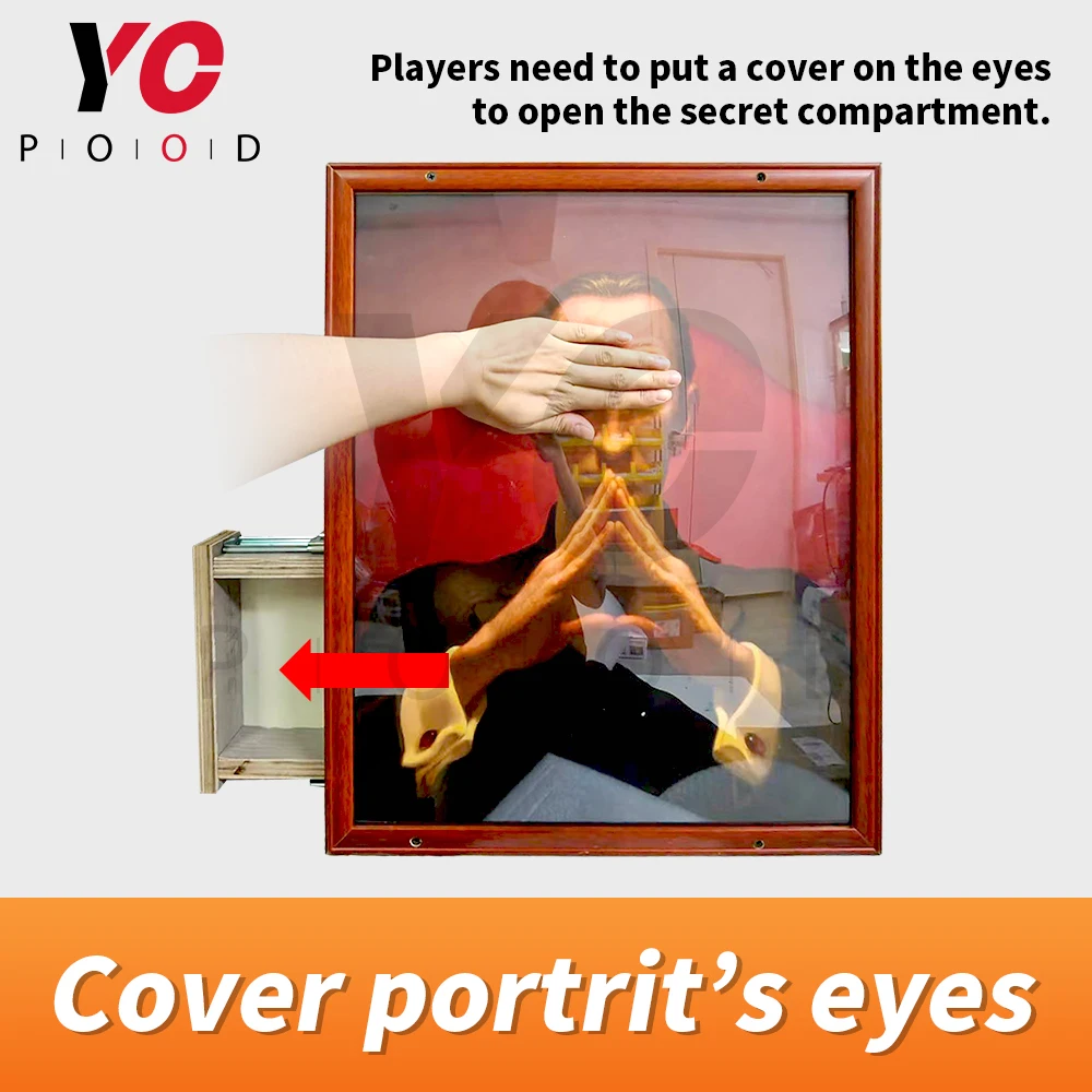 Escape room see me not escape game touch sensor cover two eyes unlock escape game devices ER props