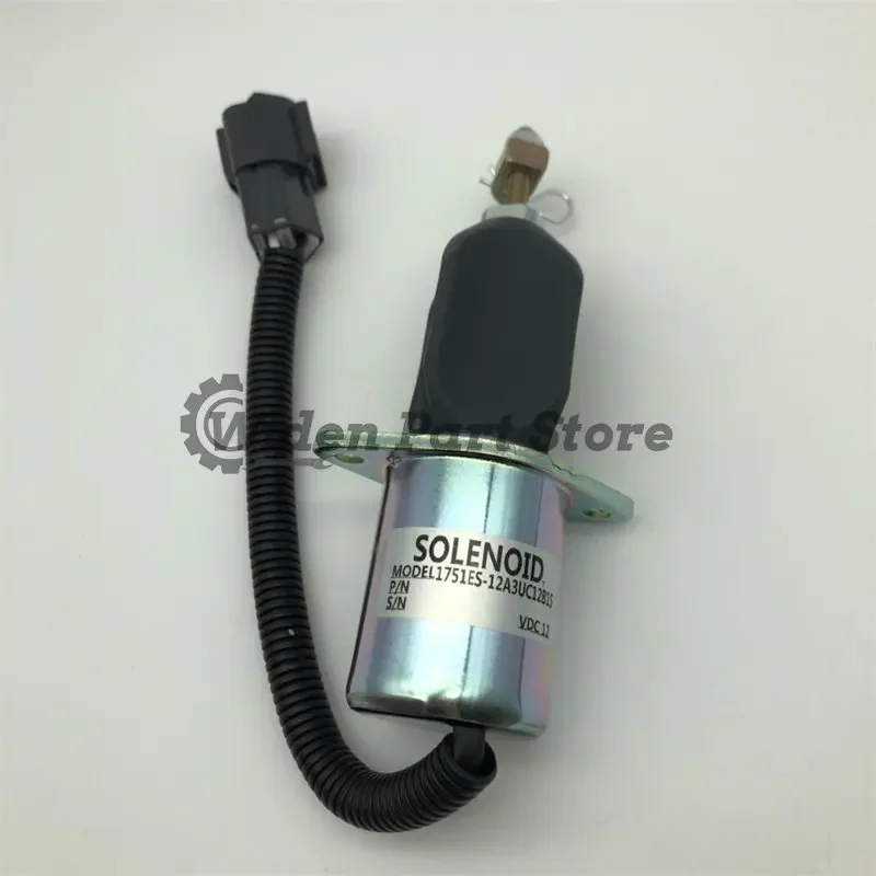 1751ES-12A3UC12B1S 12V Fuel Shut Off Solenoid 129953-77811 For Yanmar 4NTE94 Engine Hyundai R60-5 R210-5 SA-4673-S Stop Solenoid