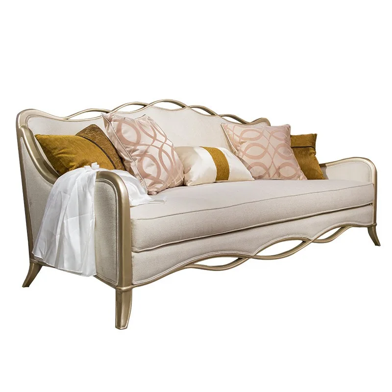 

123 combination sofa fabric modern simple European living room combination furniture