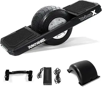 

FUNKYWHEEL UrbanX Electric Unicycle | Self-Balancing Monowheel, 45km Range, 20KM/H Max Speed, 23° Climbing Ability