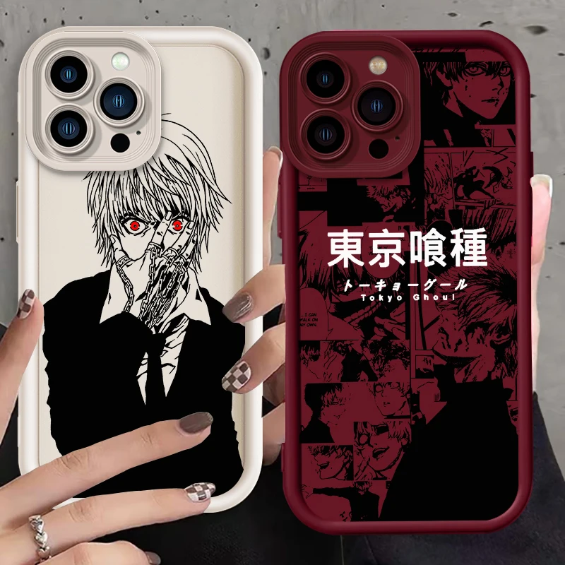 Tokyo Ghoul Popular Anime Eye Ladder For Apple iPhone 15 14 13 12 11 XS XR X Pro Max Plus TPU Phone Case