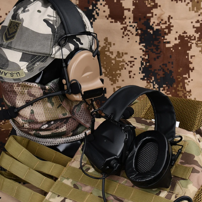Auriculares tácticos C2 comunicación civil con adaptador intercom - imagen 5