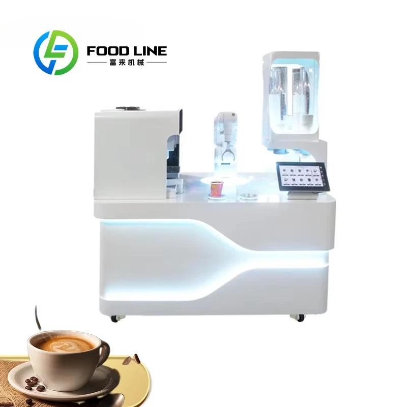 Customized 6-Axis Collaborative Robot Arm Coffee Machine Automatic Coffee Bar for Company Front Desk