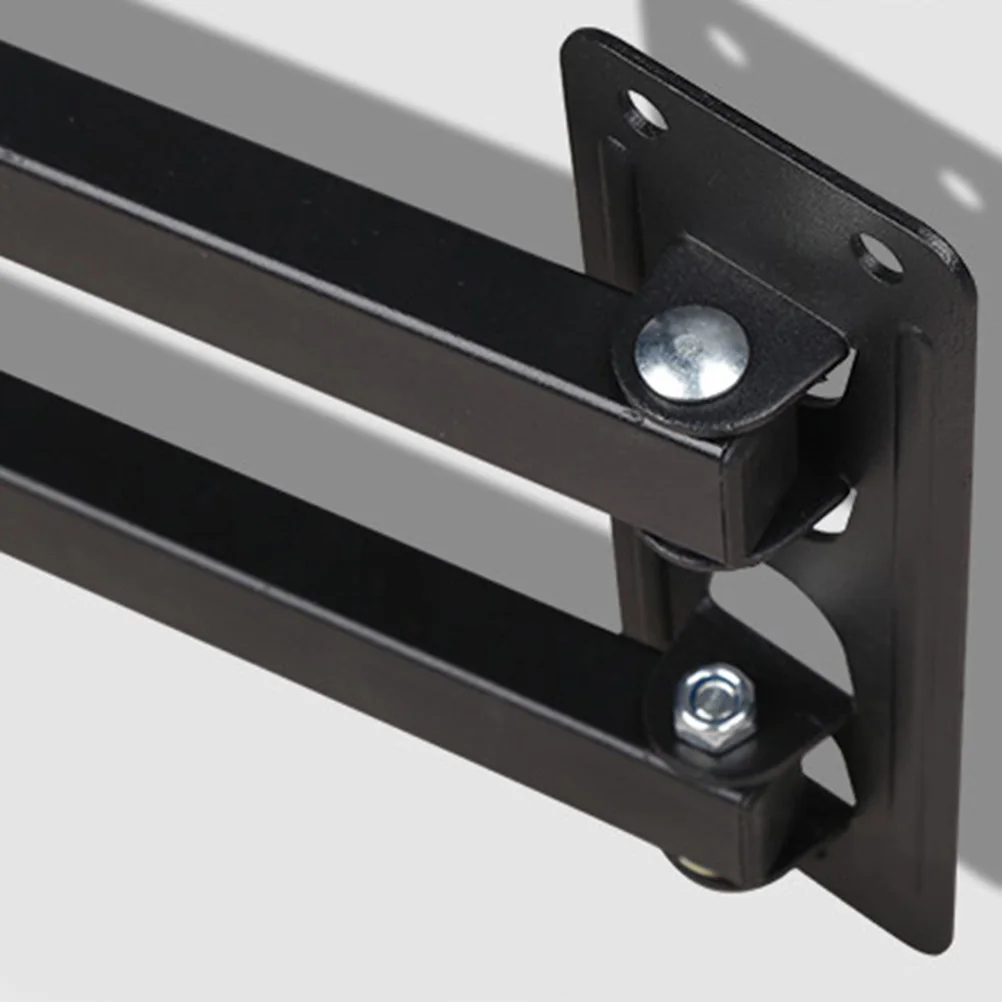 

Adjustable Hanging Rack 17-55 Inches Flexible Rotary Bracket Iron Wall Mount Extensional Style 75-400Mm Pitch-Row Durable