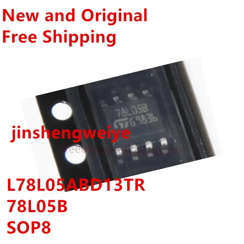 10~50PCS 78L05B L78L05ABD13TR SOP8 Pin Triac Voltage Regulator Chip SMT IC New In Stock Free Shipping