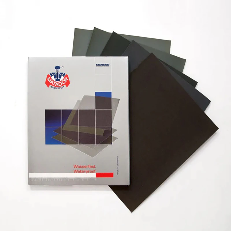 Premium Matador Waterproof Sandpaper Silicon Carbide P180-P7000 Germany Latex Backing for Jewelry Resin Polishing Metal Sanding