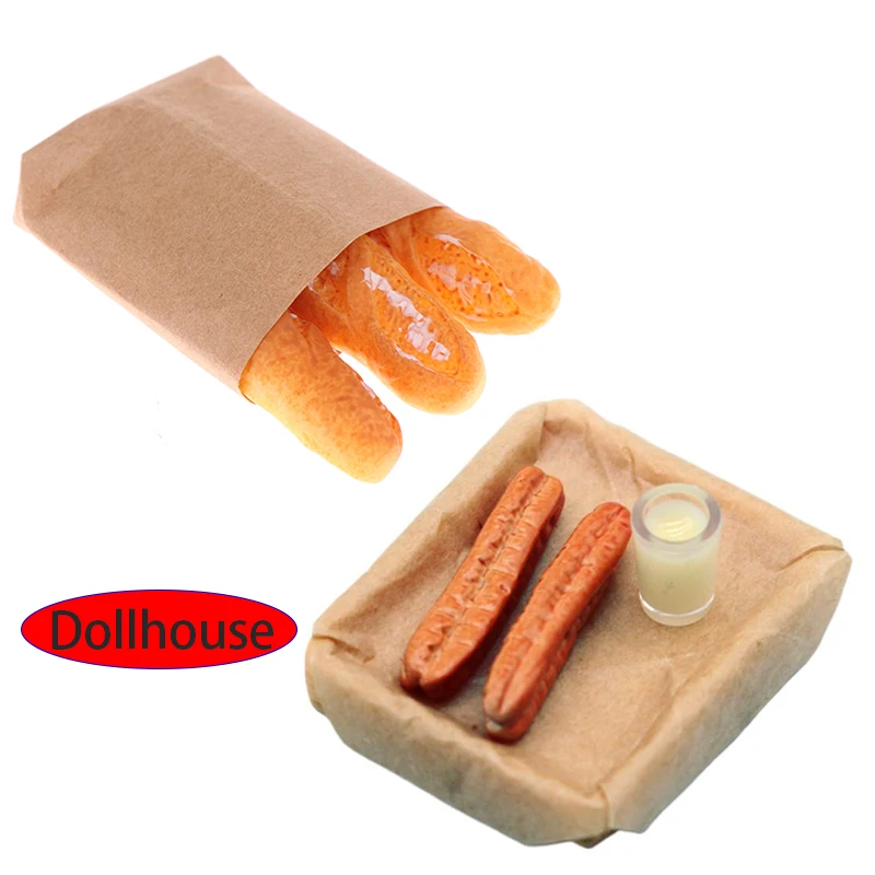 Puppenhaus-Miniatur-Ornamente, Spielzeug-Set mit Sojamilch und frittierten Teigstangen, Modell-Puppenhaus-Küchenzubehör, Rollenspiel-Spielzeug, Geschenke