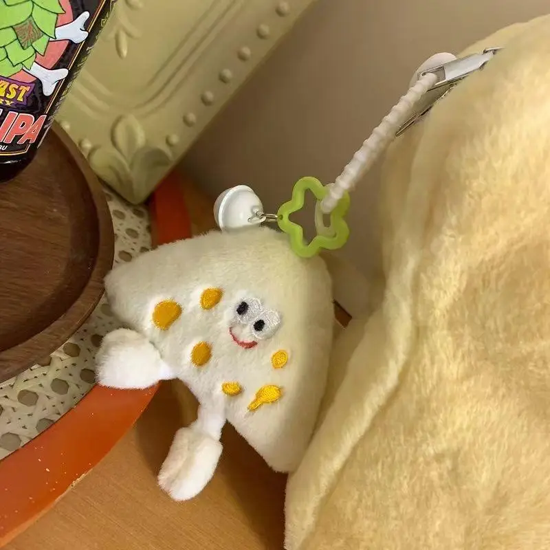 かわいいチーズキーチェーンバッグペンダントアクセサリー女性漫画バッグぬいぐるみ