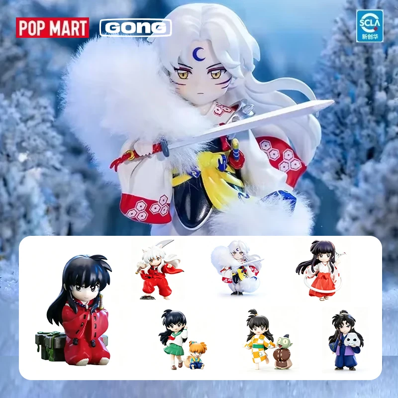 POP MART GONG Inuyasha Warring States Journey Serie Blind Box Figur Original Modell Spielzeug Anime Figur Desktop Dekoration Geschenk