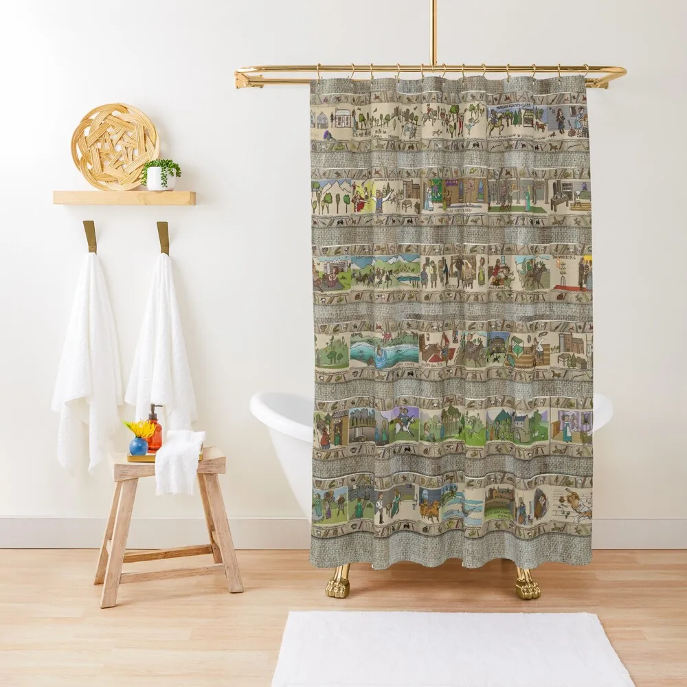

The whole Gabeaux Tapestry Shower Curtain Bathroom Box Shower Bathroom Curtain
