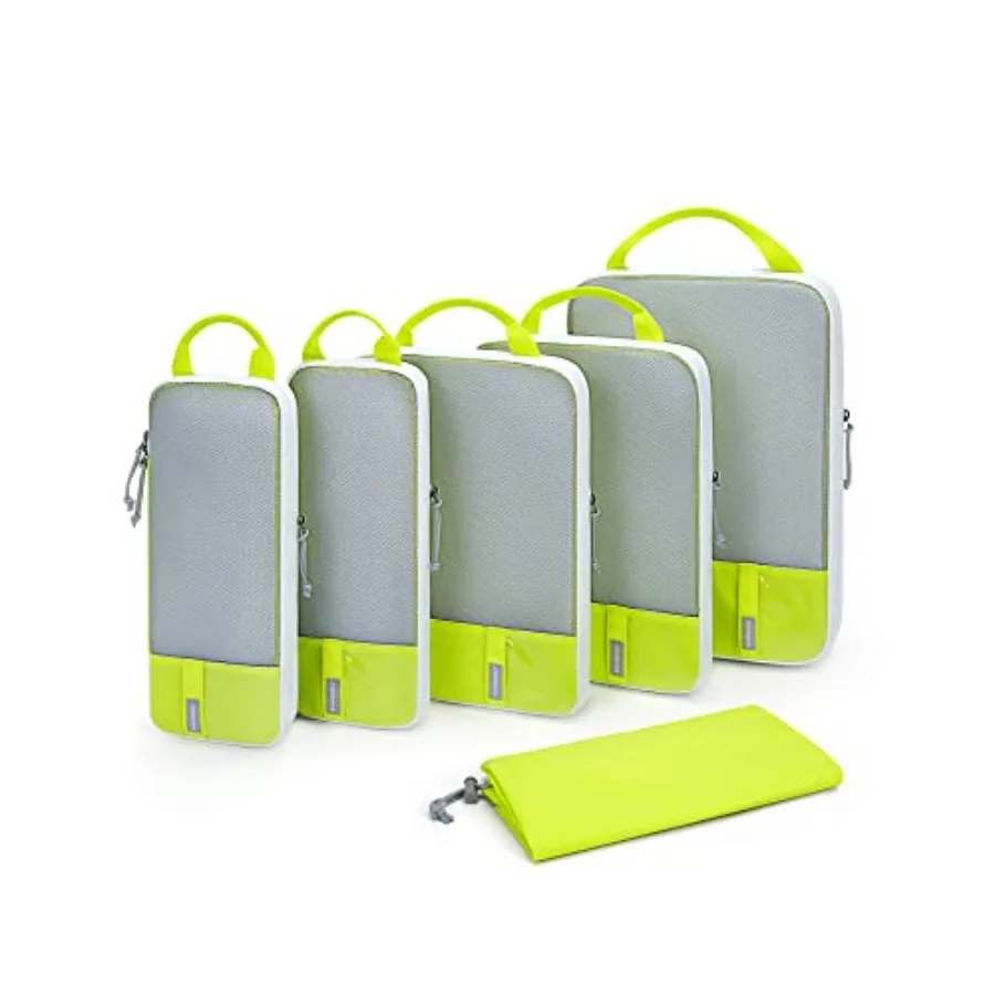 

Наборы компрессионных упаковочных кубов (6/4/2 шт.) для путешествий: легкие органайзеры для багажа, прочные сумки для экономии места, незаменимые в поездках