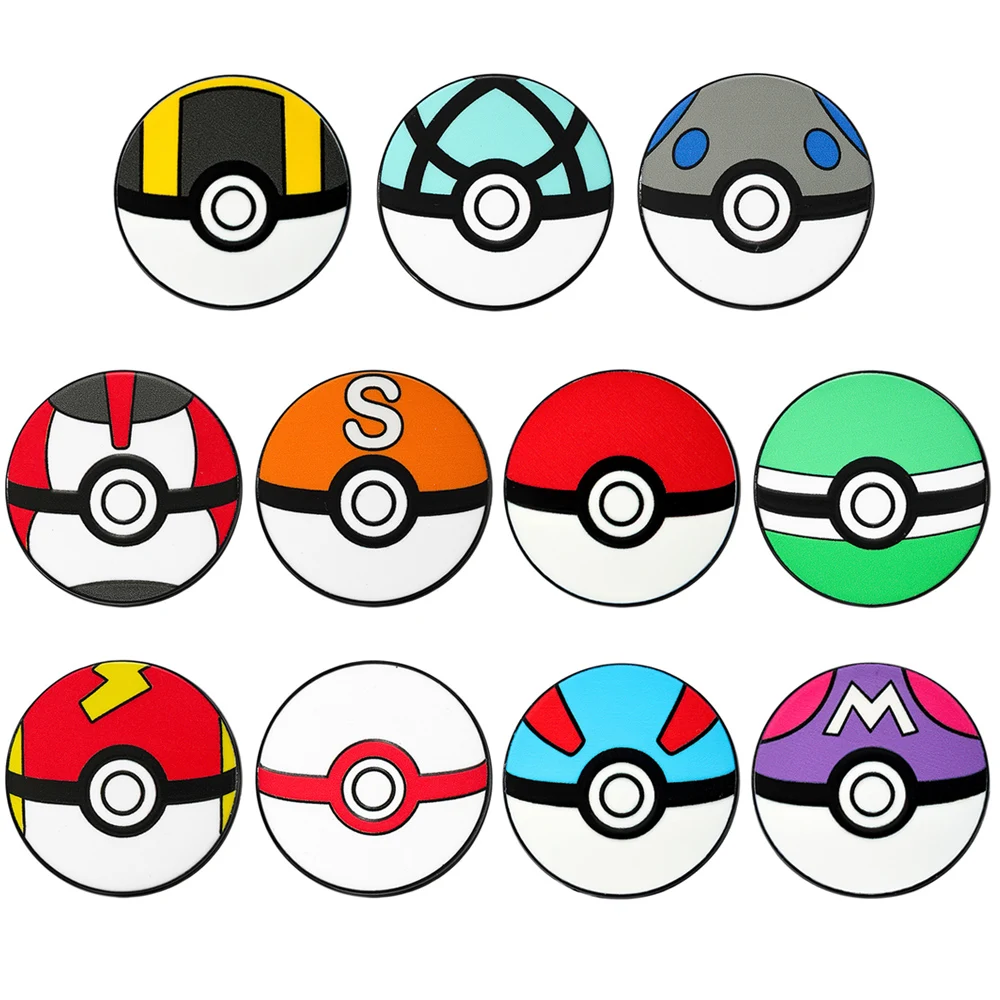 11Pcs Pokémon Ball Enamel Pin Set Classic, Master, Ultra & Great Ball Brooch Badges for Fans, Cosplay & Daily Decoration