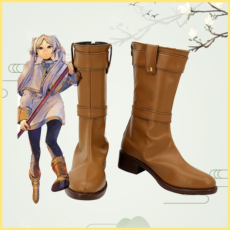 

Frieren: Beyond Journey's End Frieren Обувь для косплея Сапоги Коричневые ботинки из искусственной кожи Хэллоуин Карнавальный реквизит на заказ