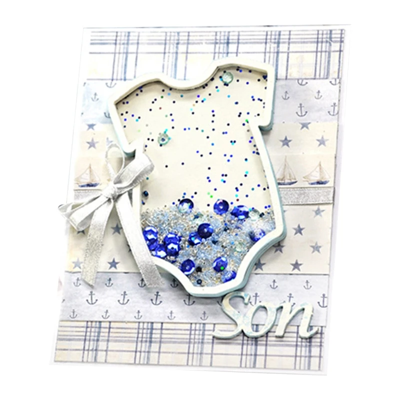셰이커를위한 귀여운 아기 금속 절단 다이 스텐실 DIY Scrapbooking 엠보싱 도구 다이 컷 종이 카드 앨범 금형 Dropship