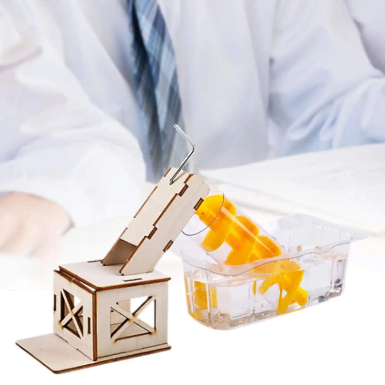 

Wooden Waterwheel Model Toy Science Experiment Kit for Lab Kids