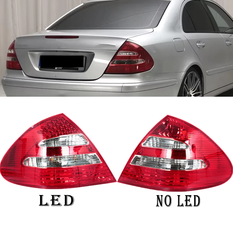 Image of Hinten Stoßstange Rücklicht Montage Für Mercedes-Benz W211 E200 E220 E240 E280 2002 2003-2006 Rücklicht bremse Hinten Lampe Mit LED
