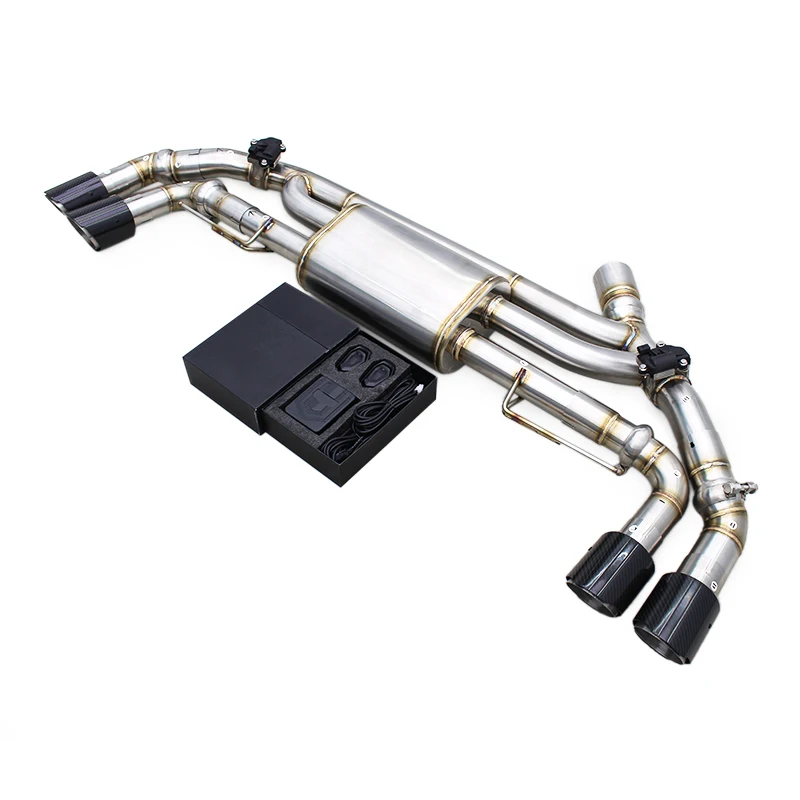 YK Rear Muffler Section For BMW X5 G05 45E/50E 2019+ Valvetronic Muffler Exhaust Pipe With Remote Controller