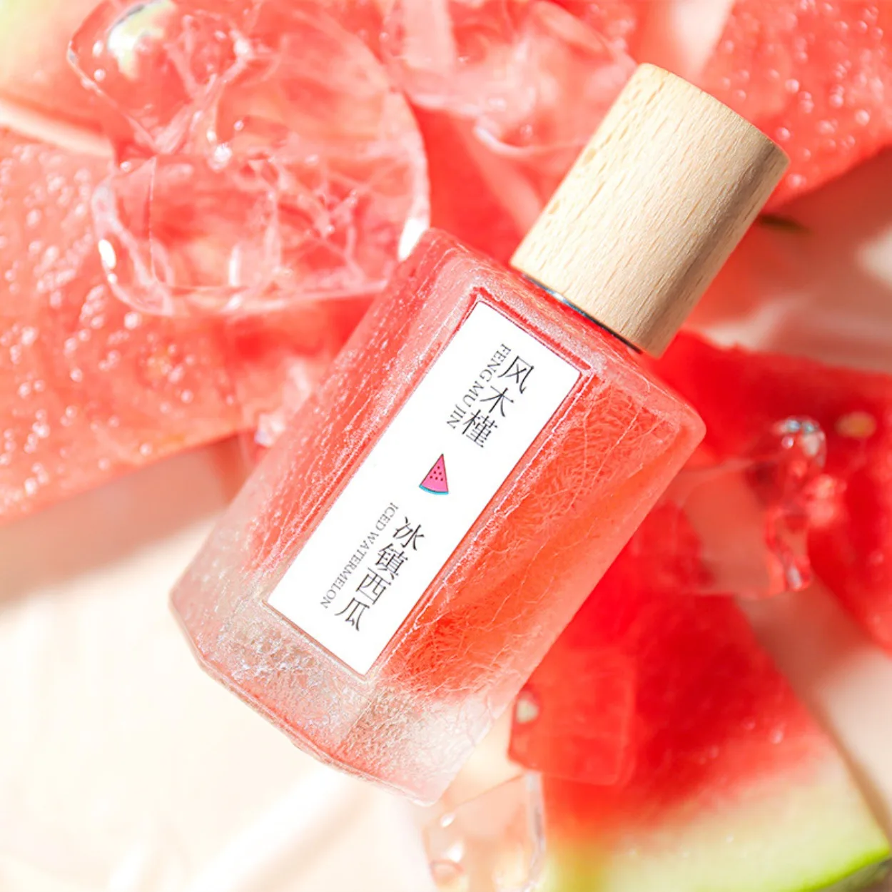 Summer Exclusive Women Perfume 50ml, Watermelon Smoked Peach Fruity Scent, Long Lasting Light Fresh Aroma High-quality gifts