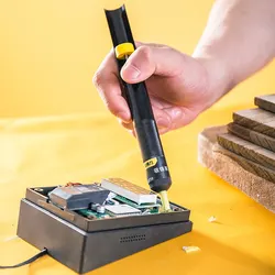 Deli Desoldering Pump Sucker Pen Removal Vacuum Desolder High Temperature Resistance Hand Welding Tools