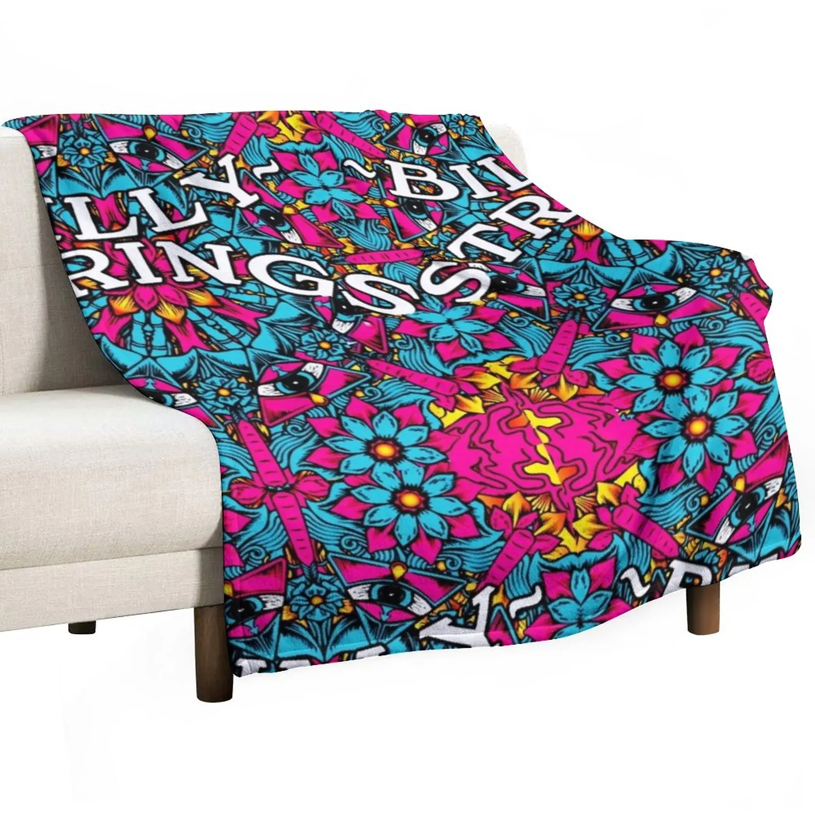 

Billy Strings Throw Blanket For Sofa Thin Vintage Blanket Shaggy Blanket Large