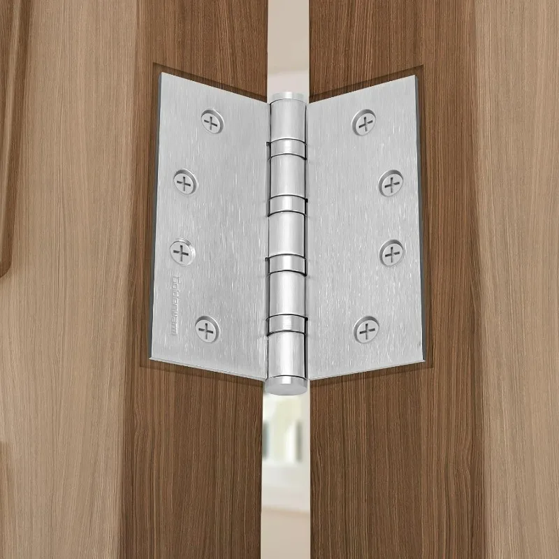 2-10PCS Furniture Cabinet Door Hinges Stainless Steel Wooden Box Folding Butt Hinges Drawer Fitting Closet Hinge Hardware Tools