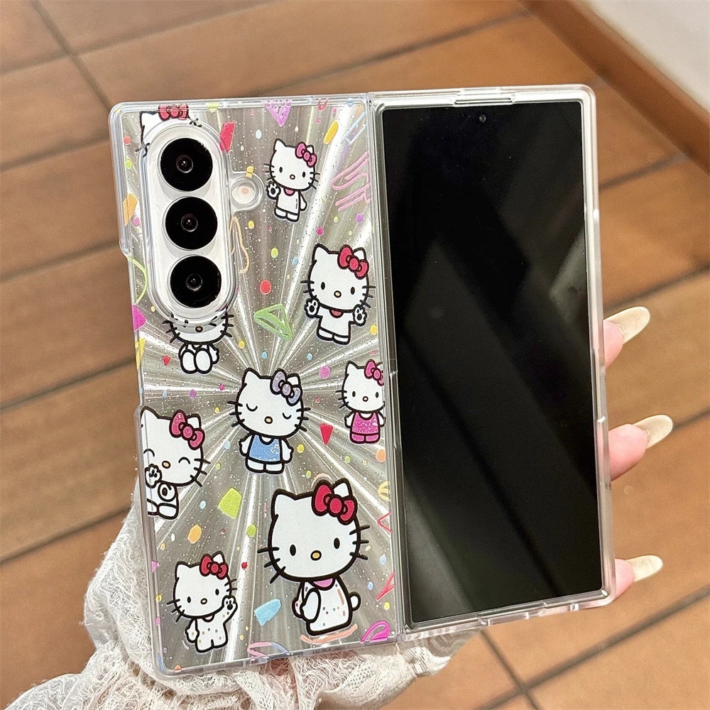 غطاء خلفي فاخر من البولي كربونات لهاتف سامسونج جالاكسي Z Fold 7 Fold6 Fold5 Fold4 Fold3 5G حافظة حماية ضد الصدمات #2