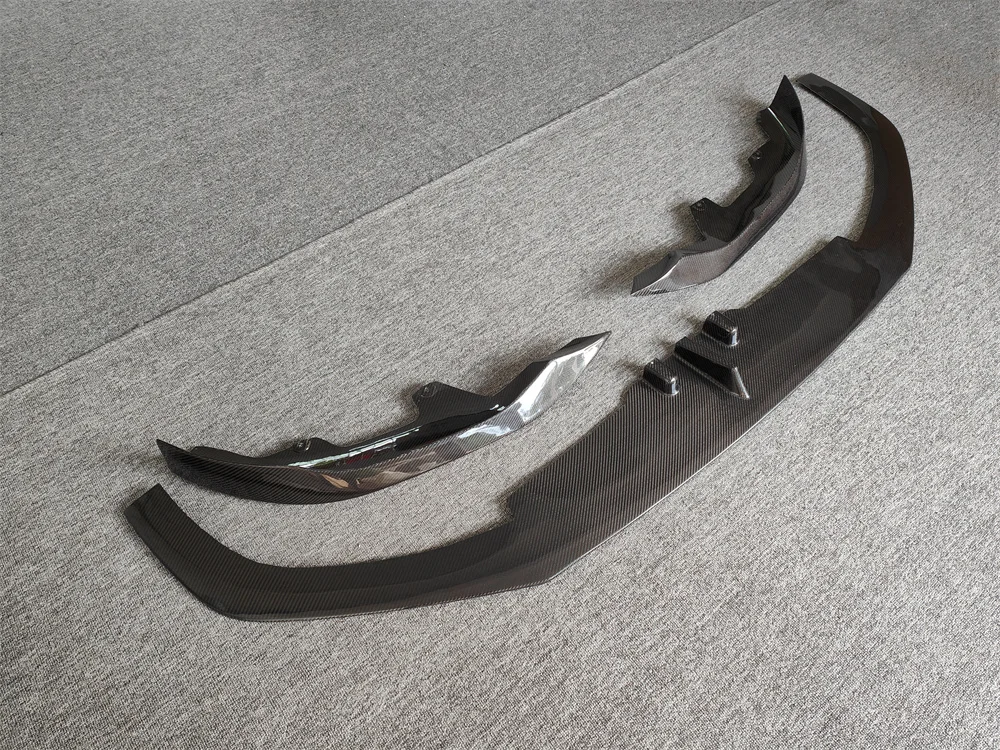 For BMW 8 Series G14 G15 840 850 2019+ AC Style Real Dry Carbon Fiber Universal Rear Spoilers Front Bumper Lip Diffuser Body Kit view 3