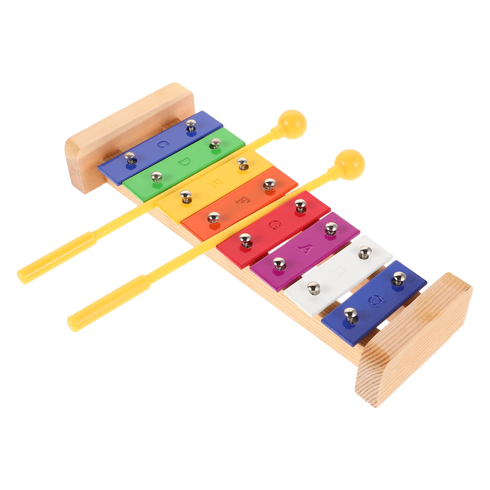 

1 Set 8-Note Wooden Xylophone Percussion Piano For Kids Metal Glockenspiel With Mallets Musical Instrument Children 3-12 Years