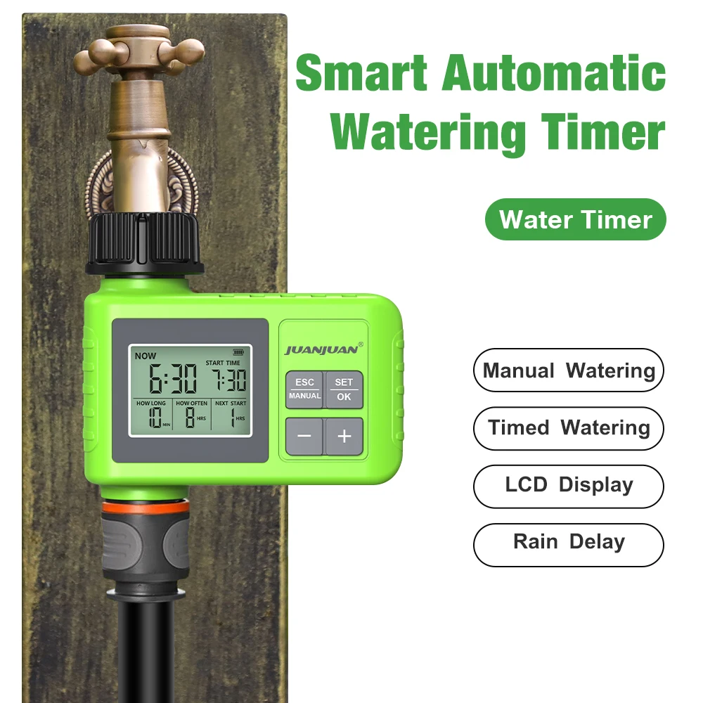 Automatic Sprinkler Timer Programmable Garden Hose Timer Water-Saving Irrigation Controller for Lawn Yard Drip Systems IPX5