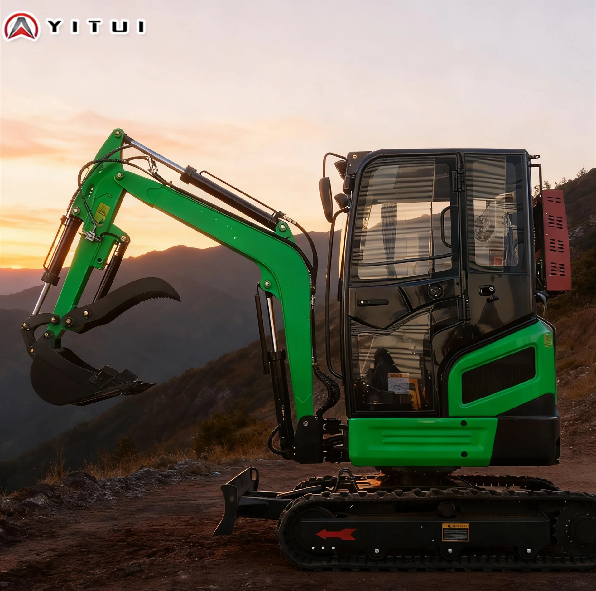 

Factory direct sales 3 tons air conditioning cab mini excavator arm side swing belt accessories customized