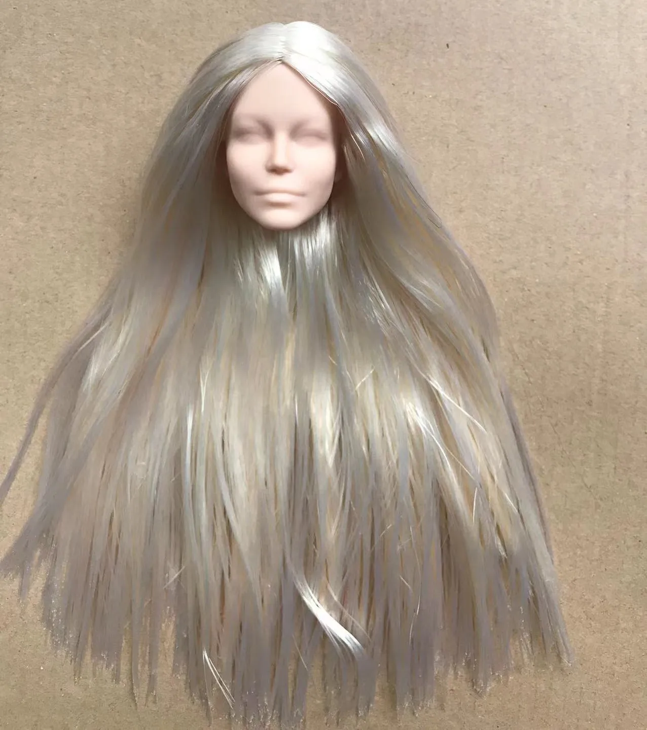 Original 1/6 Puppe Köpfe Mädchen Sammlung Seltene Gesicht Lange Haare Puppe Köpfe DIY Puppe Zubehör Mädchen Lieblings Geschenk Spielzeug Figuren