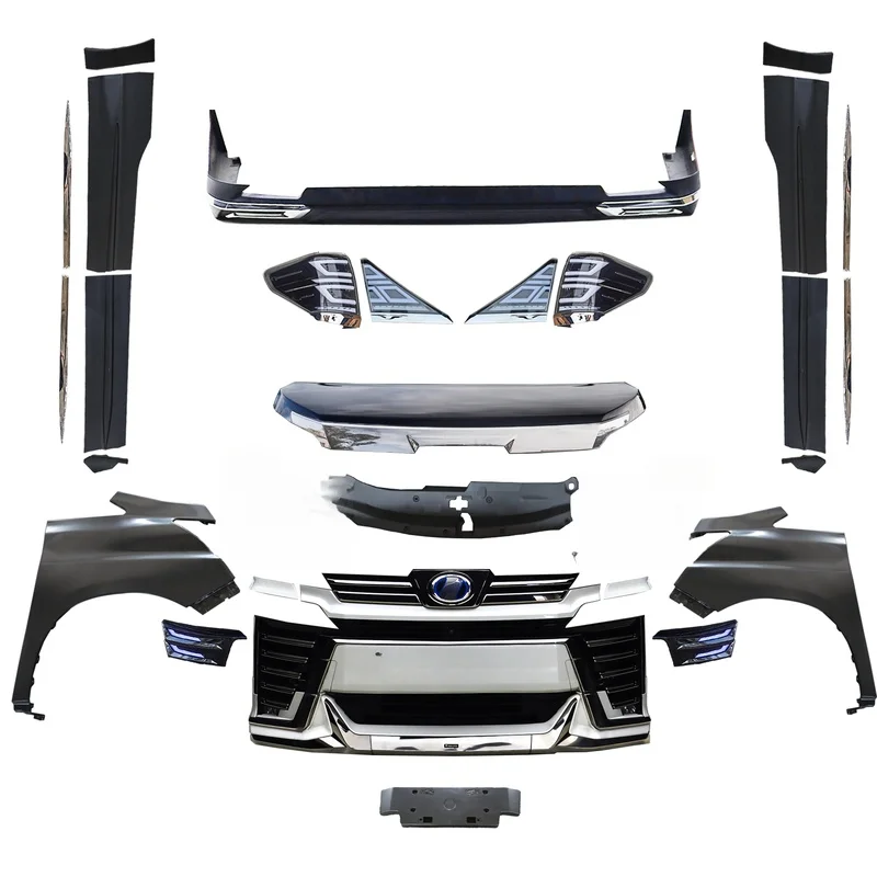 High Quality Wilfa Style Upgrade Body Kit Exterior Facelift Modification Parts Fit for Alphard 2009-2014