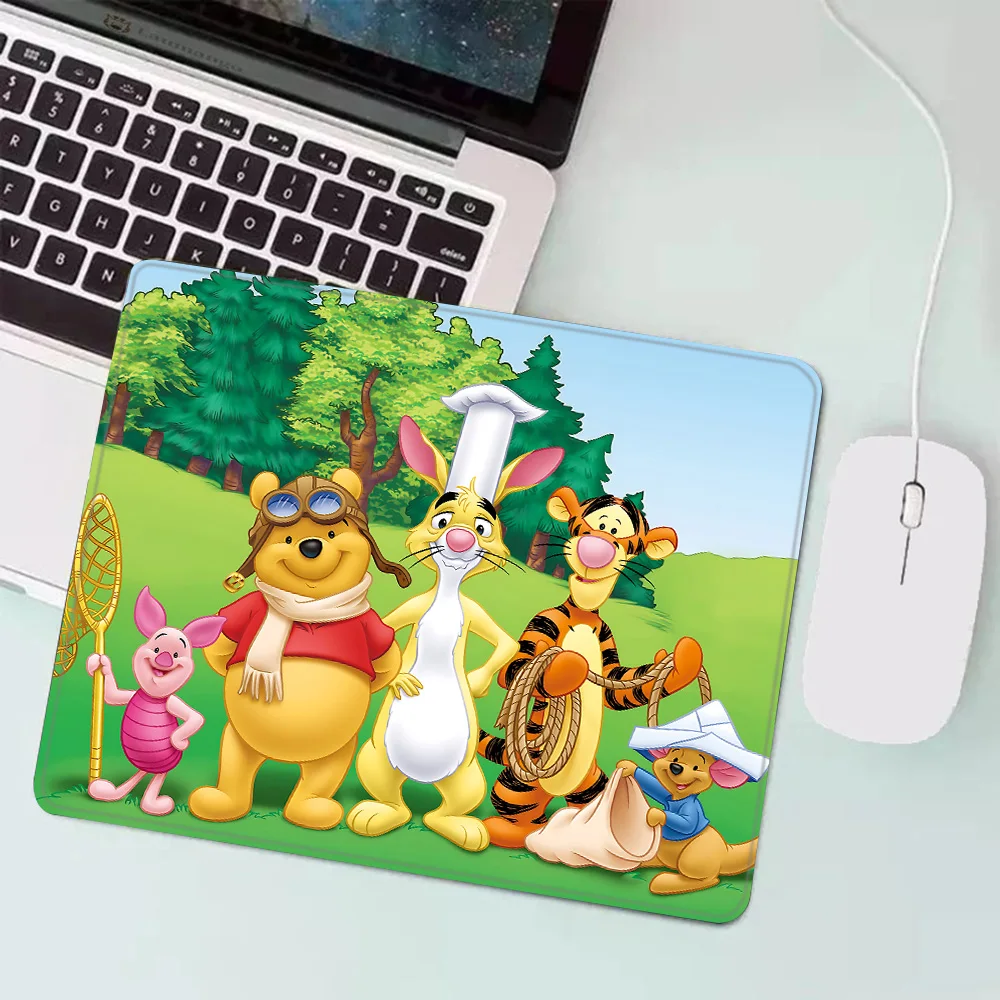 Cute Winnie The Pooh Gaming Mouse Pad XS Small Mousepad For PC Gamer Desktop Decoration Office Mouse Mat Deskmat Rug