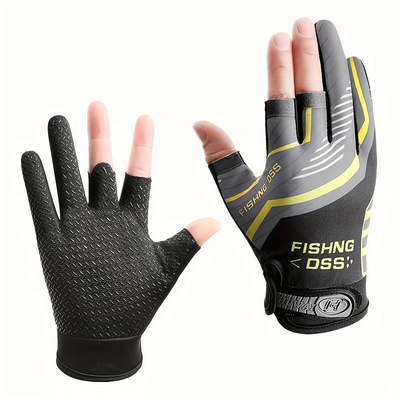 Anti-Rutsch-Angelhandschuhe, verschleißfest, für den Sommer, Outdoor, atmungsaktiv, zum Angeln, Radfahren, Sporthandschuhe, Angelbekleidung – Detail 9