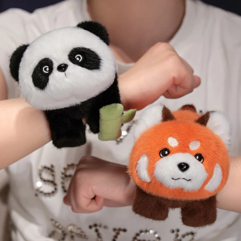 Hug Slap Bracelet Animals Assorted Stuffed Animal Plush Slap Bracelets Panda Stuffed Plush Kids Toy na prezent urodzinowy