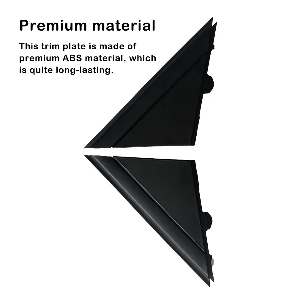 2X Trim Plate No Burrs Long-lasting Vehicle Components Mirror Cover