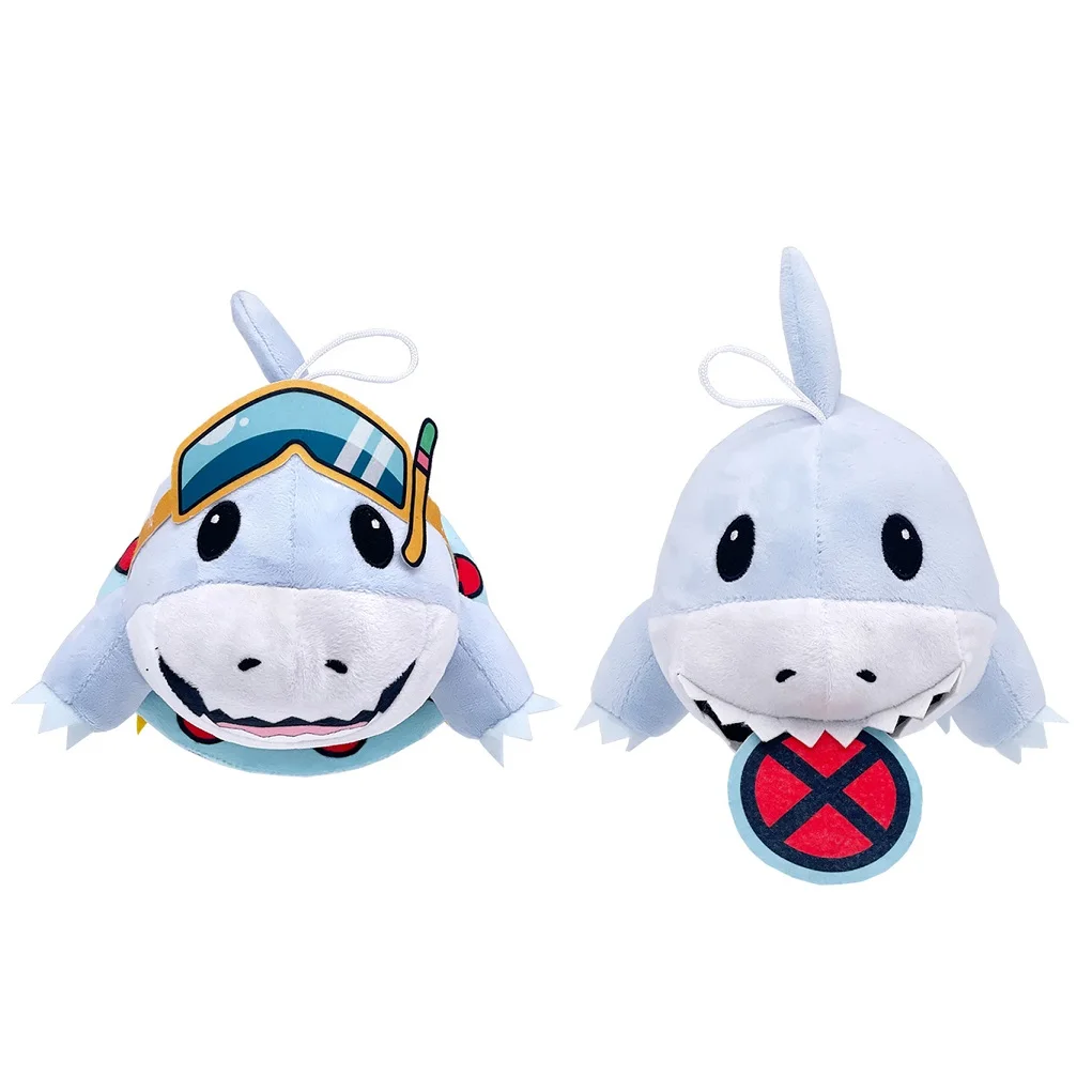 

Cute Jeff Plush Toy Cartoon Jeff The Land Shark Stuffed Kawaii Anime Online Star Shark Plushie Soft Room Decor Doll Kids Gift