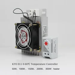 KTO011 0-60'C Temperature Controller PTC Fan-heater 50W 100W 150W 200W 300W Moisture-proof Industrial Electric Cabinet Heater