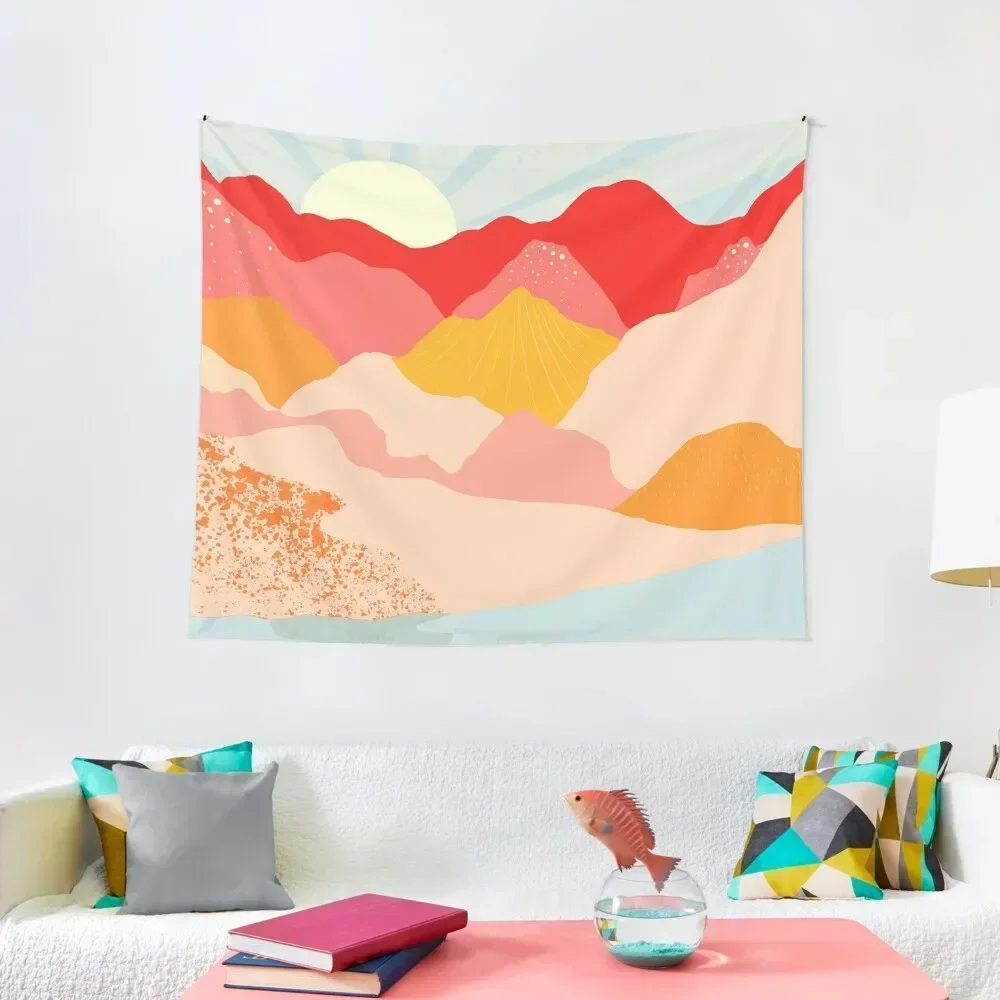 sunrise mountains Tapestry Room Decoration Accessories Wallpaper Bedroom Wall Decor Hanging Decor For Bedroom Tapestry
